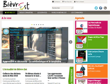 Tablet Screenshot of cc-bievre-est.fr